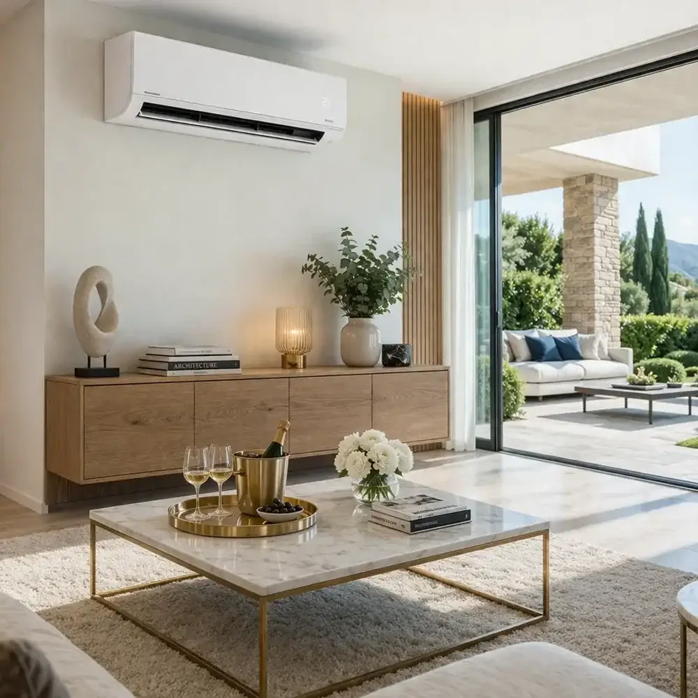 Installation climatisation air-air et film solaire pour fenêtres par WattClim à Lille : confort thermique et protection solaire dans les Hauts-de-France.